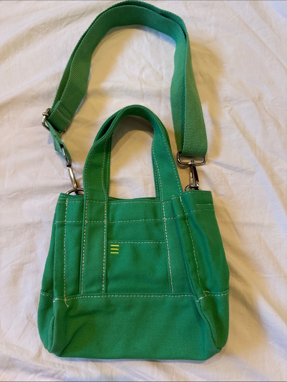 Urban Outfitters Green Canvas Crossbody Tote